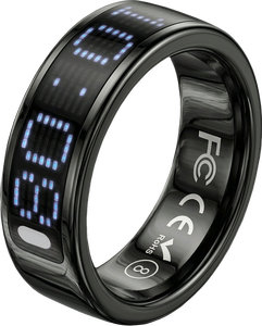 Islamic Stainless Steel Smart Ring Screen Prayer Vibration