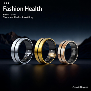 Medical Professional Grade Sport Style IP67 Waterproof Anti-bacterial Stainless Steel Smart Ring Health Monitoring Daily Fitness