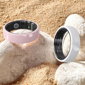 SHR Modern Ceramic Couple Health Monitor Rings